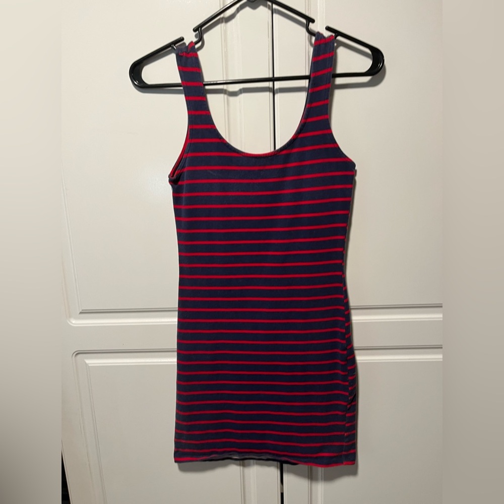 Blue & Red Dress
